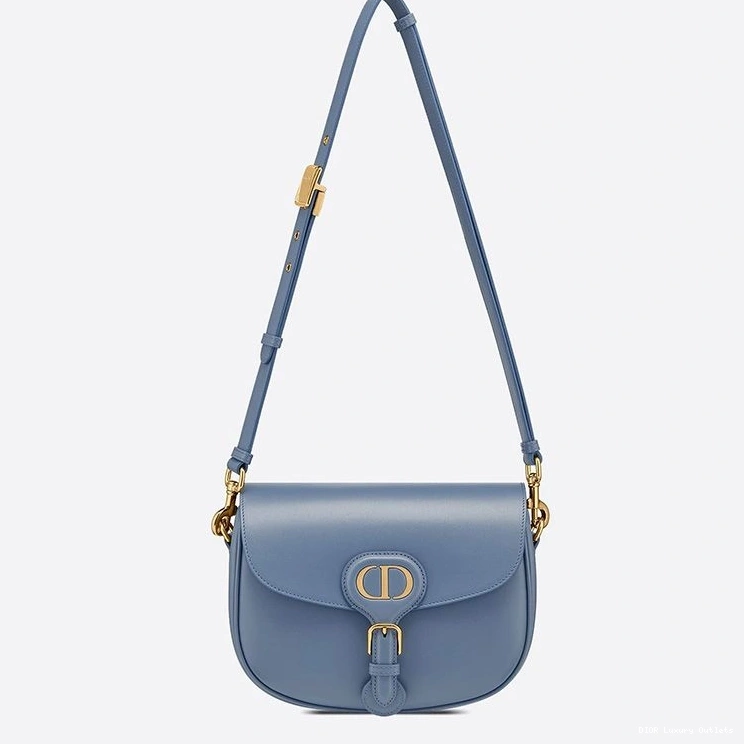 Cheap Sky Blue Bobby Bag Calfskin Dior Medium Box 0814 Luxury